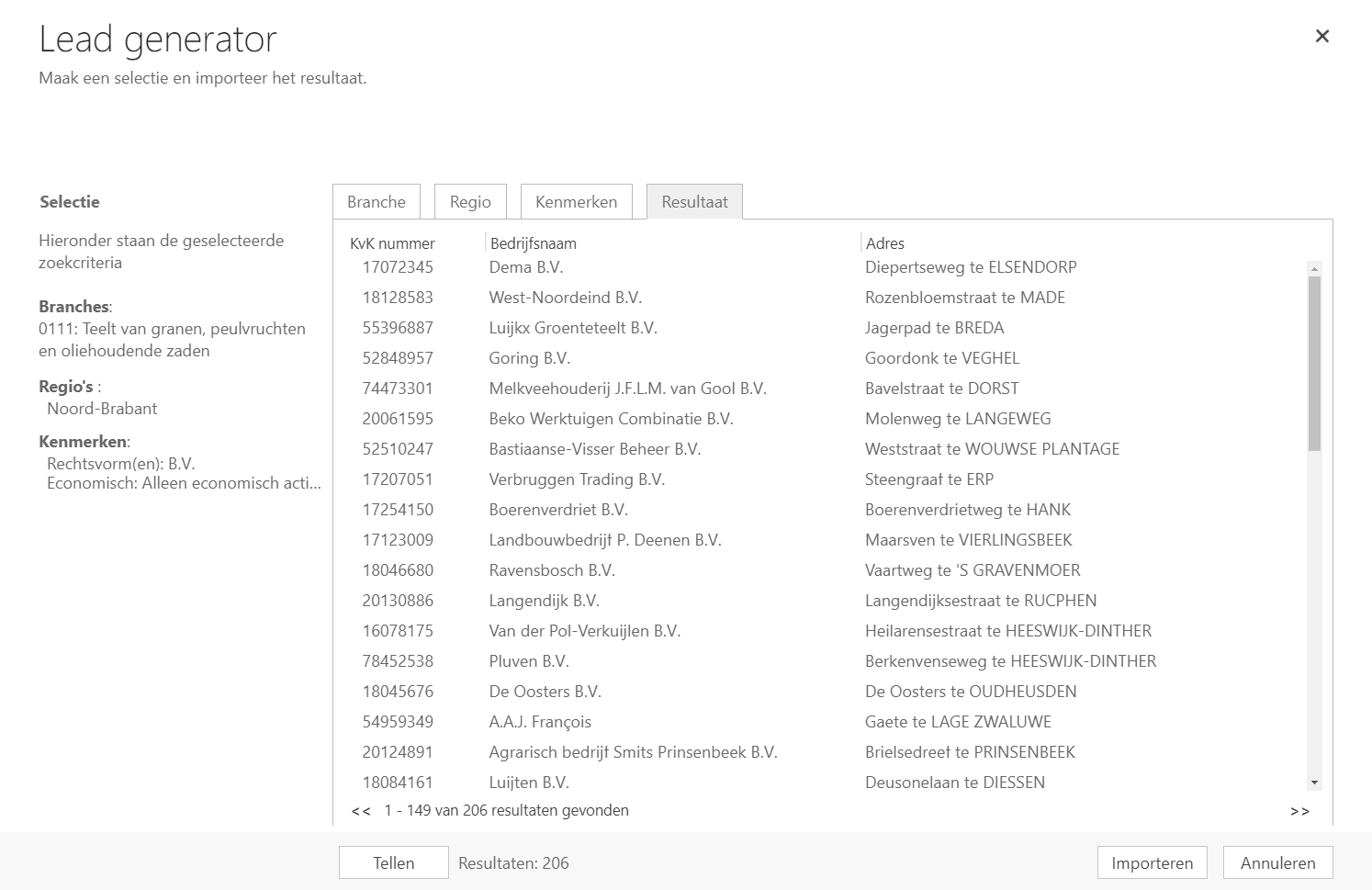 CRM database