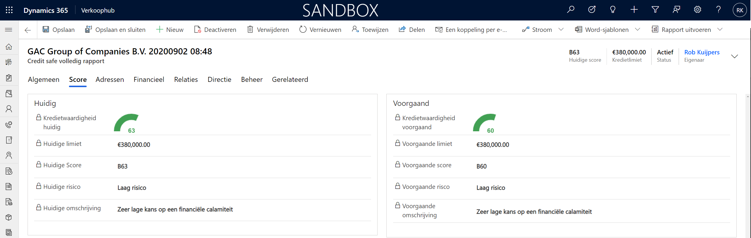 Controleren kredietwaardigheid klant