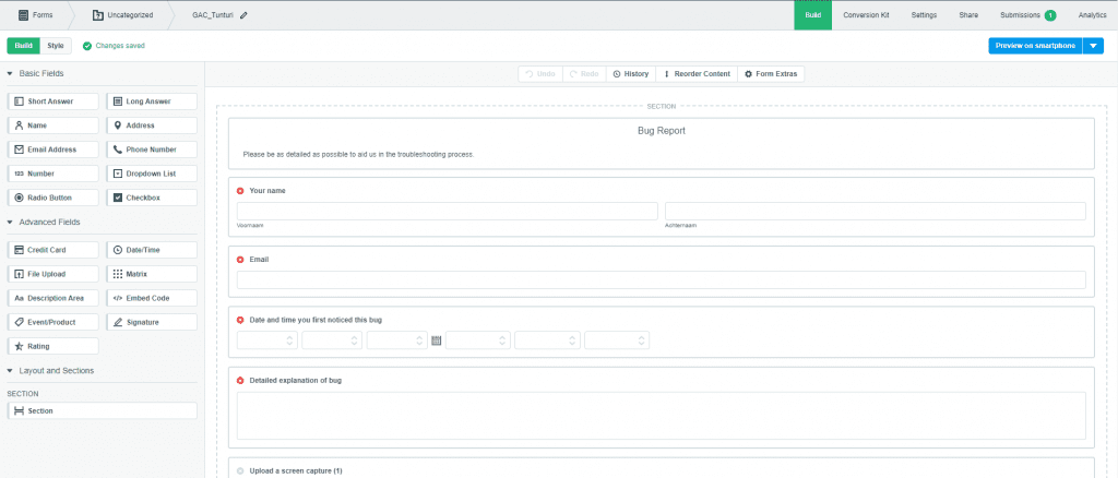 Formstack Forms