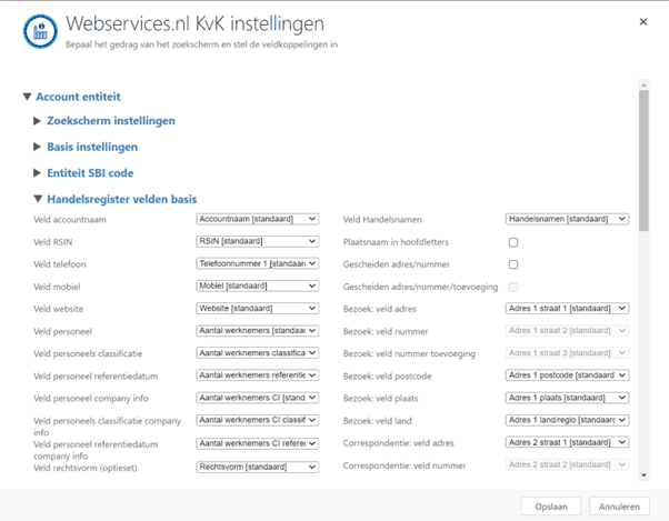 crm kvk koppeling