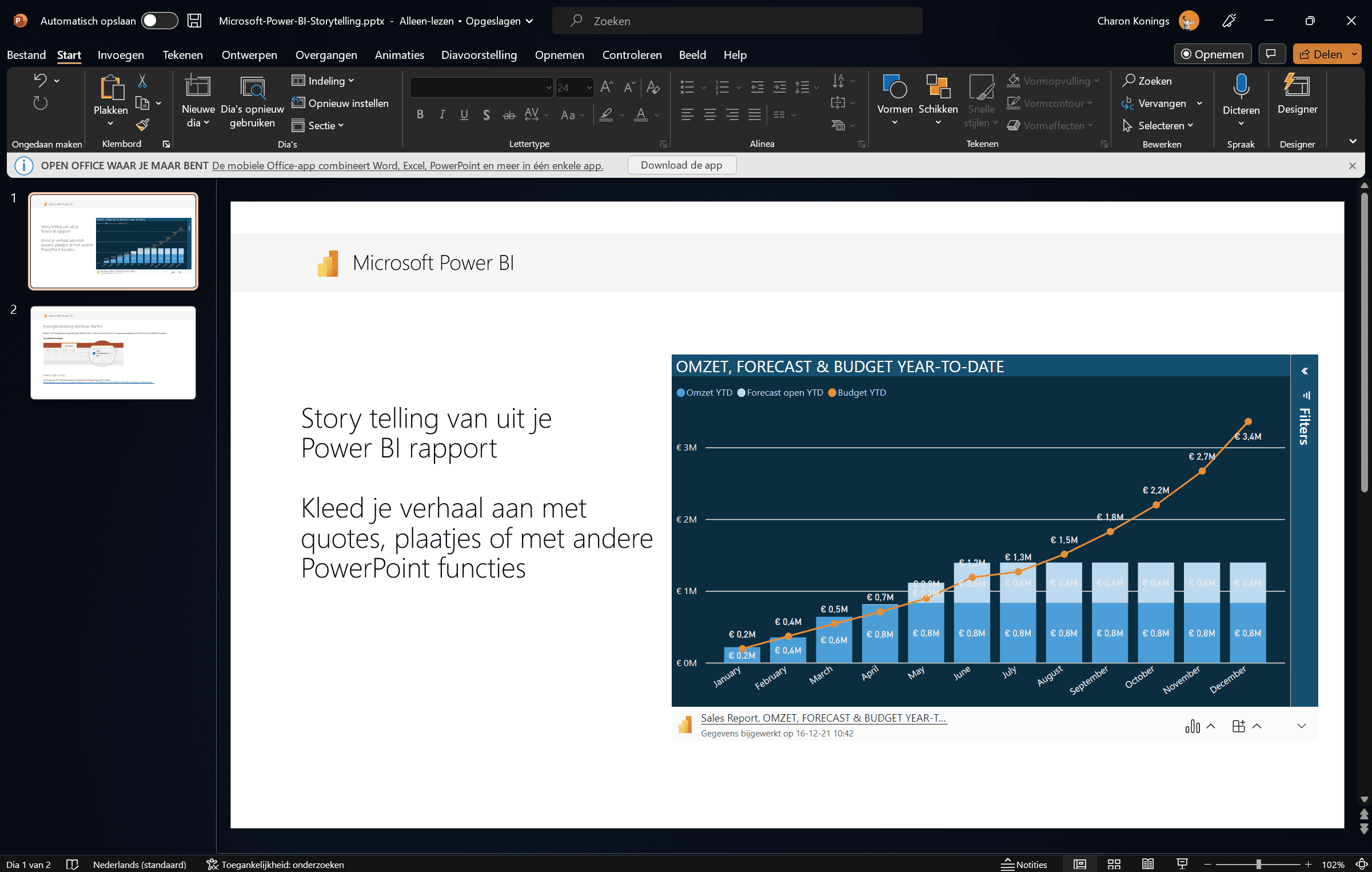 power bi en powerpoint