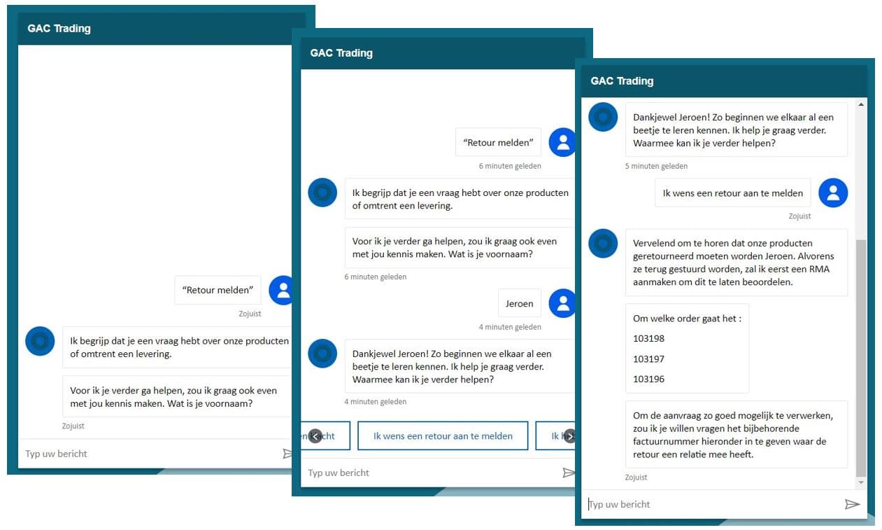 klantenservice chatbot